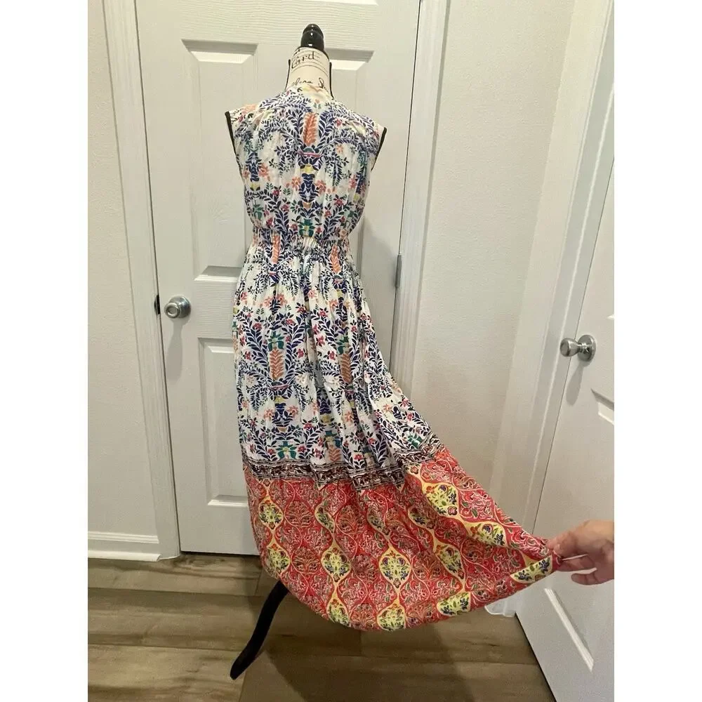 ROBERTA ROLLER RABBIT MAXI DRESS ROSETONE DAKOTA SZ XS QUIET LUXURY COTTAGECORE - Picture 9 of 16